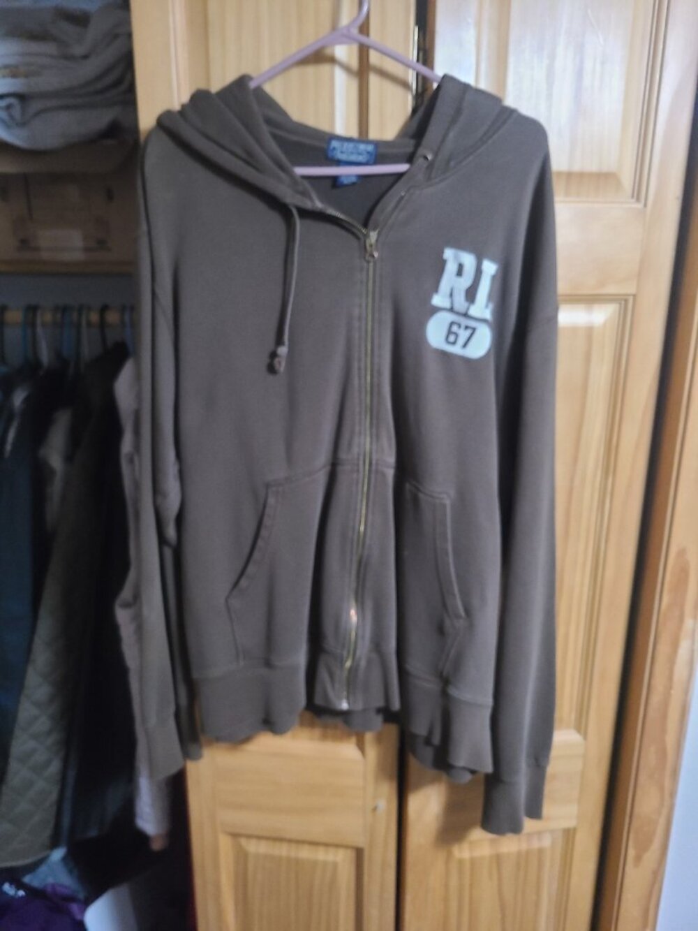 Vintage Steetwear Polo by Lauren - Full Zip Hoodie Women's Baggy Large 2 Pocket